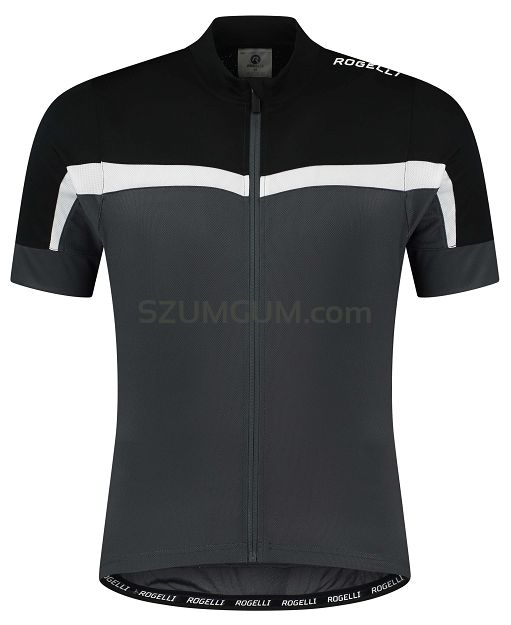 Koszulka rowerowa Rogelli COURSE, szaro-czarno-biała roz. 2XL / 3XL