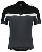 Koszulka rowerowa Rogelli COURSE, szaro-czarno-biała roz. 2XL / 3XL