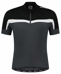 Koszulka rowerowa Rogelli COURSE, szaro-czarno-biała roz. 2XL / 3XL