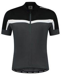 Koszulka rowerowa Rogelli COURSE, szaro-czarno-biała roz. 2XL / 3XL