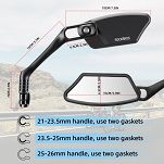 Lusterko rowerowe Rockbros HD Blast-Resistant Bike Mirror - 15