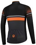 Bluza rowerowa Rogelli HERO z długim rękawem, czarno-szaro-pomarańczowa roz. 2XL - 2