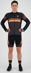 Bluza rowerowa Rogelli HERO z długim rękawem, czarno-szaro-pomarańczowa - 3