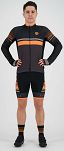 Bluza rowerowa Rogelli HERO z długim rękawem, czarno-szaro-pomarańczowa roz. 2XL - 3
