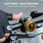 Dzwonek rowerowy Rockbros BB2504 2w1 (tryb cowbell) – silver - 5