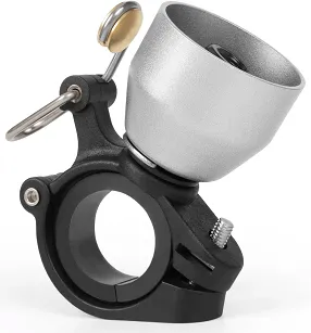 Dzwonek rowerowy Rockbros BB2504 2w1 (tryb cowbell) – silver