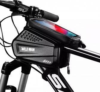 Torebka na telefon na górę ramy - Wild Man Hardpouch Bike Mount XXL