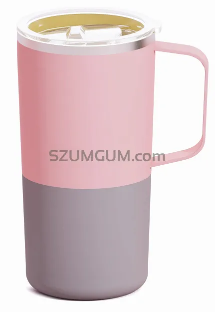 Kubek termiczny Asobu Tower z powłoką ceramiczną 590ml - pastel orange