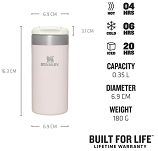 Najlżejszy kubek termiczny Stanley Aerolight Transit Mug 0,35 L - Electric Yellow - 6