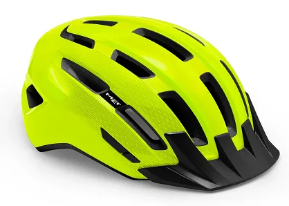 Kask MET Downtown - fluo yellow glossy