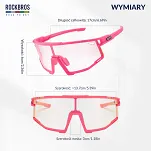 Okulary sportowe fotochromowe Rockbros SP258 - pink - 6