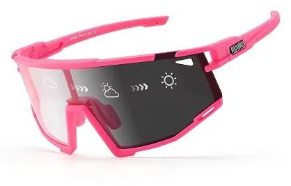 Okulary sportowe fotochromowe Rockbros SP258 - pink