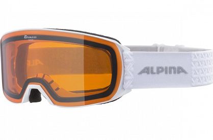 ALPINA GOGLE M40 NAKISKA White-matt - szkło ORANGE S2