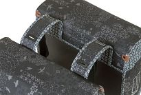 Sakwa miejska podwójna BASIL BOHEME DOUBLE BAG 35L, mocowanie na paski lub MIK system - charcoal - 5