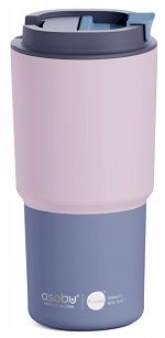 Kubek termiczny 650ml - Asobu Pick Me Up - pastel pink