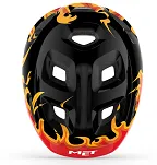 Kask dla najmłodszych MET Hooray - black flames glossy - 4