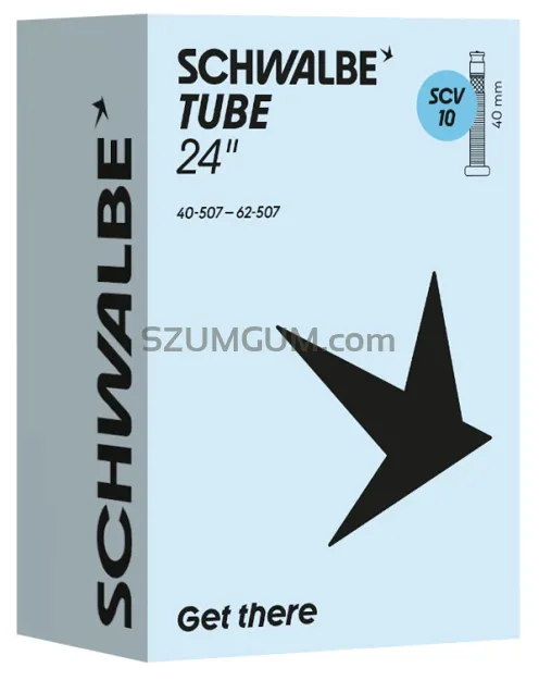 Dętka Schwalbe Standard SCV10 (Clik Valve) – 24″, 40–62 mm (1.6″–2.5″), zawór 40 mm, 165g