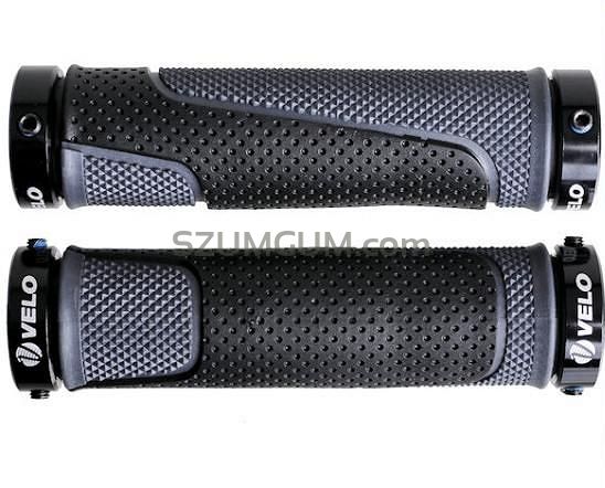 Chwyty kierownicy Velo Pro-X VLG-776AD3 129mm czarno-szare skręcane