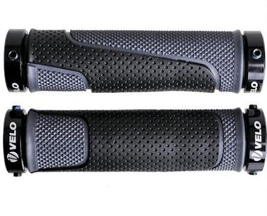 Chwyty kierownicy Velo Pro-X VLG-776AD3 129mm czarno-szare skręcane