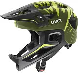 Kask dziecięcy Uvex React jr. fullface, ze zdejmowaną szczęką - dark olive matt - 2