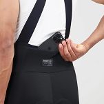 Spodnie rowerowe Rogelli DISTANCE II - z podwójnym materiałem i żelową wkładką, czarne - 7