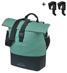 Torba miejska Basil Cove - bicycle shopper MIK Hooks - 14-16L - silvergreen/black - 7