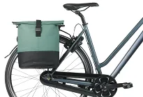 Torba miejska Basil Cove - bicycle shopper MIK Hooks - 14-16L - silvergreen/black - 3