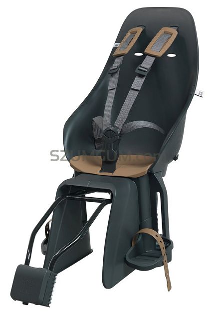 Tylny fotelik rowerowy Urban Iki Ta-ke na ramę black/brown - key lock