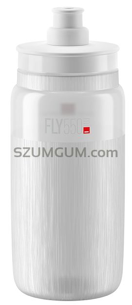 Bidon Elite FLY TEX 550ml clear/white