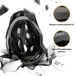 Kask młodzieżowy z odpinaną szczęką Rockbros TS-61 - ti-white-black - 6