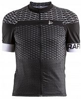     Koszulka rowerowa męska Craft Route Jersey 1906089 - czarno/ biała roz S