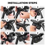 Mini torebka podsiodłowa Rockbros F006 z uchwytem na wkłady CO2 - brown - 13