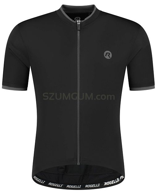 Koszulka na rower Rogelli ESSENTIAL, czarna