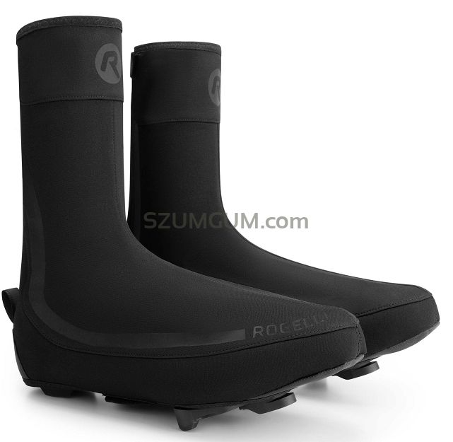 Wodoodporne ochraniacze na buty Rogelli ESSENTIAL SOFTSHELL, czarne