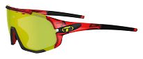 Okulary TIFOSI SLEDGE CLARION crystal red (3szkła Clarion Yellow 10,9% transmisja światła, AC Red, Clear) - 3