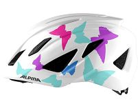 Kask rowerowy dziecięcy Alpina Pico, PEARLWHITE BUTTERFLIES 50-55cm - 2