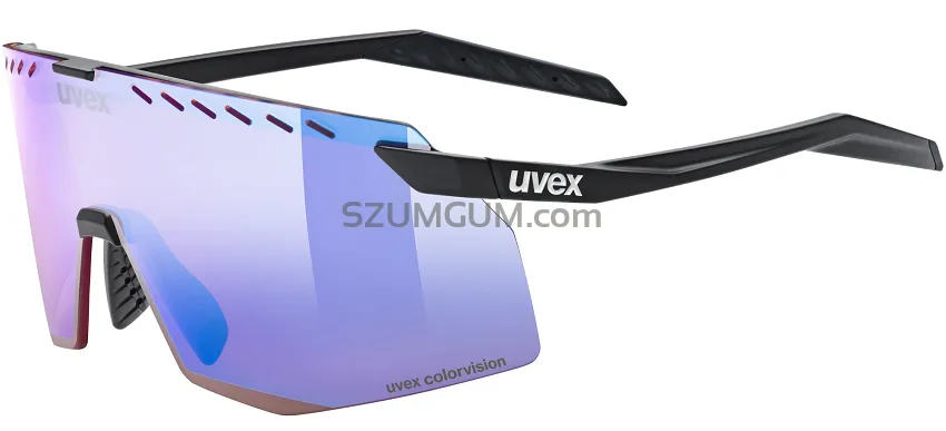 Okulary UVEX Pace Stage CV - black matt / mirror blue purple