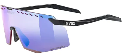 Okulary UVEX Pace Stage CV - black matt / mirror blue purple