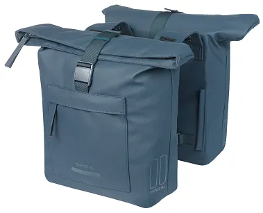 Torba miejska Basil Brooklyn - Double Pannier Bag - 41L - navy
