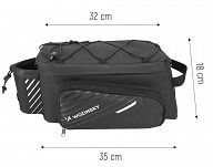 Torba rowerowa na bagażnik 9l - Wozinsky WBB22BK - 7