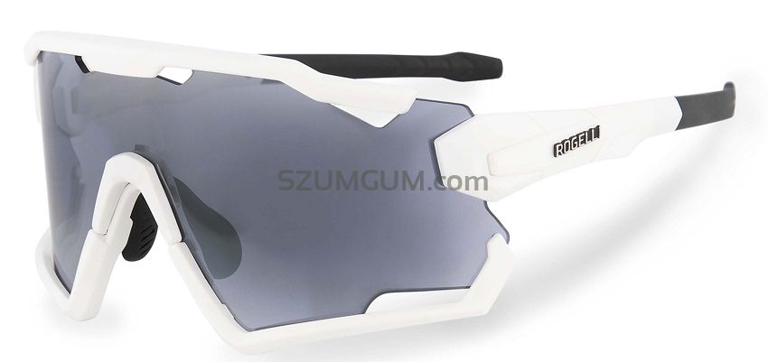 Rogelli SWITCH white - okulary sportowe z wymiennymi szkłami i zdjemowalnymi ramkami