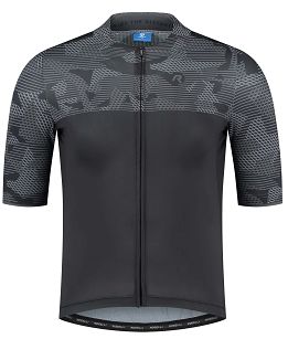 Profesjonalna koszulka kolarska Rogelli CAMO, czarno-szara