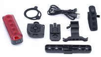 Lampka tylna na pilot - Author XYRIUS Brake USB 400 lm - 6