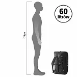 Torba ekspedycyjna Ortlieb Duffle Zip z funkcją plecaka – 40/60 L - black - 11
