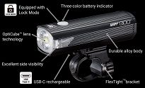 Lampa rowerowa przednia CatEye AMPP 1300 HL-EL1300RC - 10
