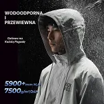 Płaszcz przeciwdeszczowy Rockbros YPY025 unisex długi i oddychający - czarny - 2