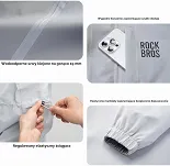 Płaszcz przeciwdeszczowy Rockbros YPY025 unisex długi i oddychający - czarny - 5