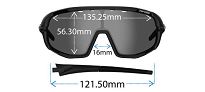 Okulary TIFOSI SLEDGE moon dust (3 szkła Smoke, AC Red, Clear) - 5