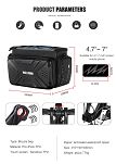 Torba rowerowa na kierownicę Wild Man Bag GS6 - 5