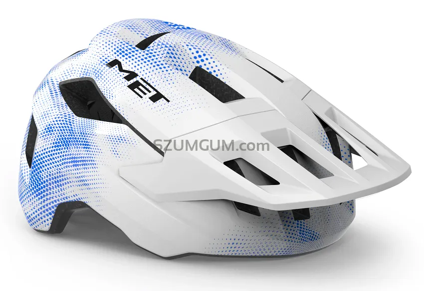 Kask młodzieżowy MET Shelter Youth MIPS - white blue matt
